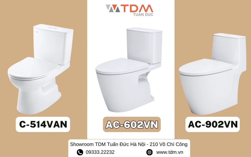 Bồn cầu giá rẻ bán chạy tại TDM Tuấn Đức Hà Nội - 210 Võ Chí Công, Tây Hồ, Hà Nội