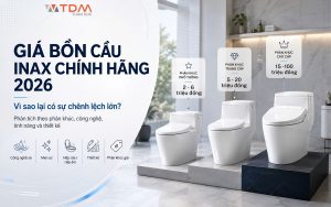 Giá bồn cầu INAX chính hãng mới nhất 2026