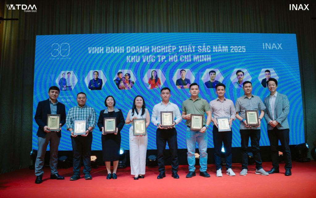 Đại lý INAX Tuấn Đức được vinh danh doanh nghiệp xuất sắc năm 2025 khu vực TP.HCM