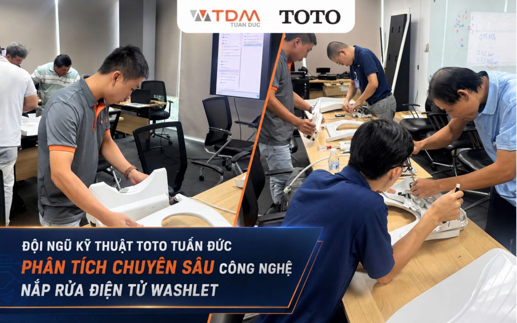 Đội ngũ kỹ thuật TOTO Tuấn Đức phân tích chuyên sâu công nghệ nắp rửa điện tử Washlet