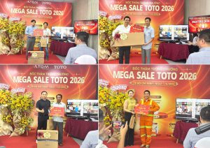 Sự kiện Mega Sale TOTO 2026 - 10 năm vàng, vạn tri ân tại TOTO Tuấn Đức đã diễn ra thành công tốt đẹp