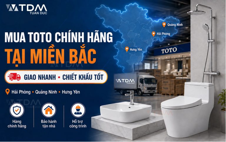 Mua thiết bị vệ sinh TOTO chính hãng giao nhanh chiết khấu tốt tại miền Bắc
