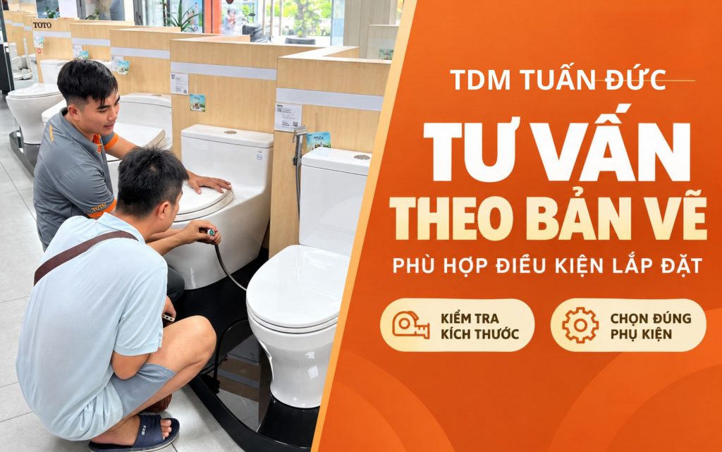 Đội ngũ chuyên viên kỹ thuật TDM Tuấn Đức tư vấn theo bản vẽ phù hợp với điều kiện lắp đặt của khách hàng