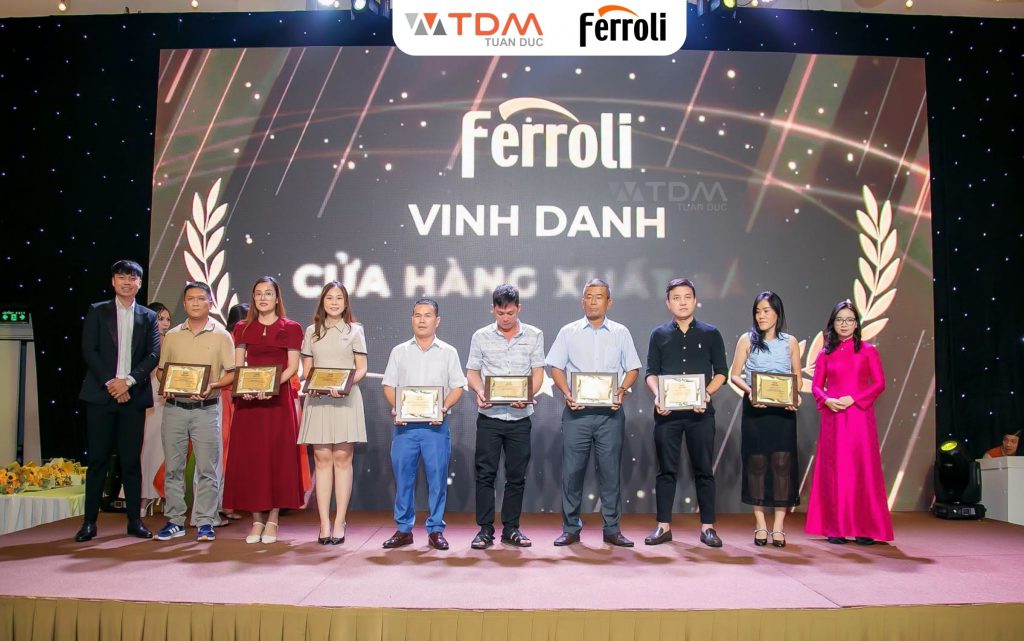 TDM Tuấn Đức nhận chứng nhận hoàn thành xuất sắc doanh số Ferroli 6 tháng đầu năm 2026