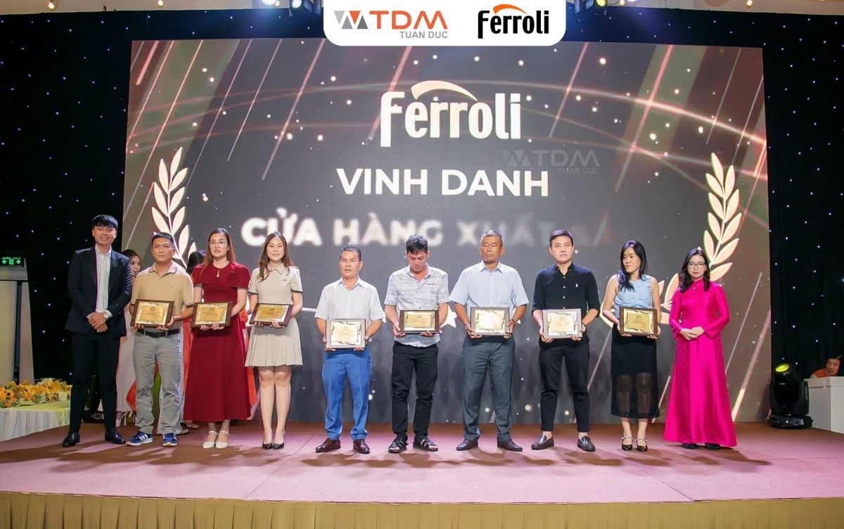TDM Tuấn Đức Vinh Dự Nhận Chứng Nhận Hoàn Thành Xuất Sắc Doanh Số Ferroli 6 Tháng Đầu Năm 2026