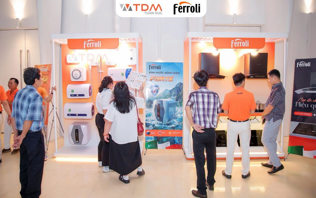 TDM Tuấn Đức trải nghiệm không gian trưng bày sản phẩm Ferroli thế hệ mới 2026