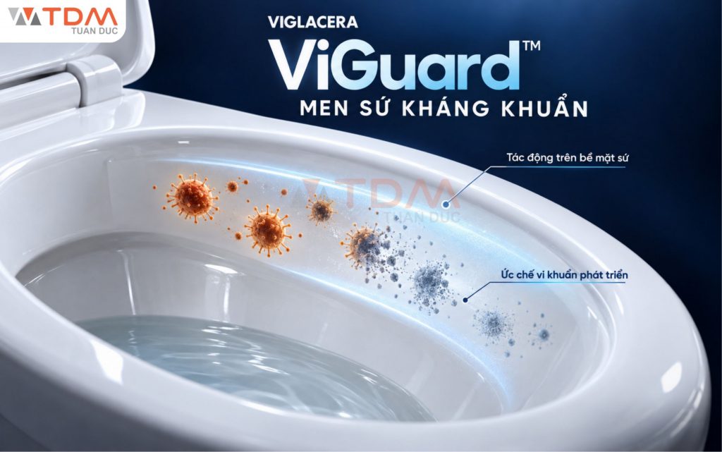 Công nghệ ViGuard đột phá men sứ kháng khuẩn thế hệ mới