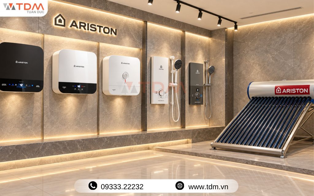 Đại lý máy nước nóng Ariston Vũng Tàu uy tín chính hãng 100% giá tốt