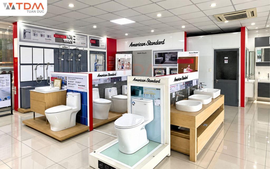 Hệ thống showroom TDM Tuấn Đức đại lý phân phối thiết bị vệ sinh American Standard chính hãng trên toàn quốc