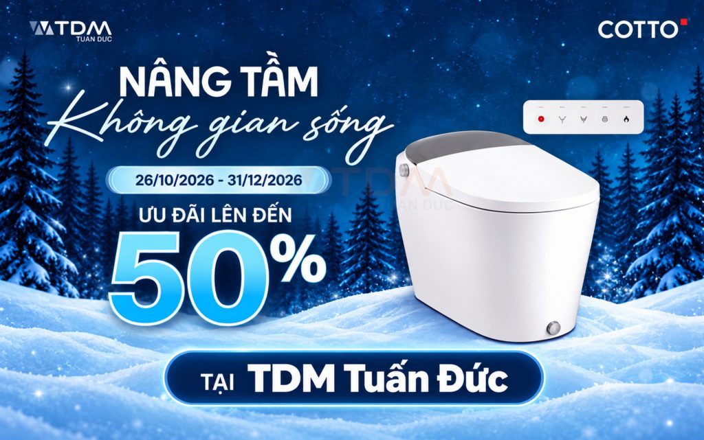 Bùng nổ đại tiệc săn sale mùa đông COTTO 2026 tại TDM Tuấn Đức ưu đãi lên đến 50%