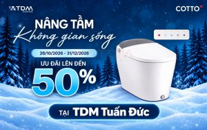 Bùng nổ đại tiệc săn sale mùa đông COTTO 2026 tại TDM Tuấn Đức ưu đãi lên đến 50%