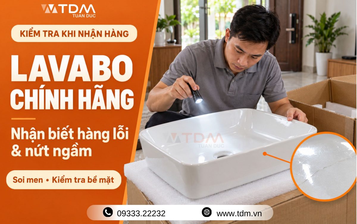 Kinh Nghiệm Kiểm Tra Chậu Lavabo Chính Hãng Khi Nhận Hàng: Cách Nhận Biết Hàng Lỗi, Hàng Nứt Ngầm Tinh Vi