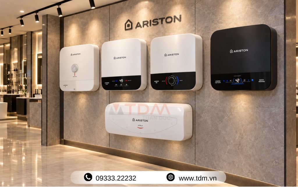 Máy nước nóng gián tiếp Ariston chính hãng giá tốt tại TDM Tuấn Đức Vũng Tàu
