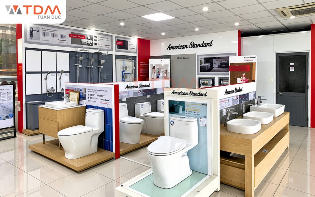 Thiết bị vệ sinh American Standard hiện đại chuẩn an toàn Châu Âu