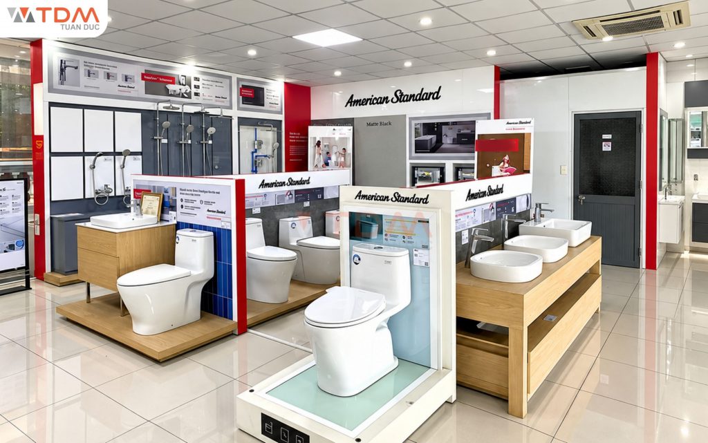 Thiết bị vệ sinh American Standard thiết kế chuẩn công nghệ hiện đại xả xoáy siêu sạch