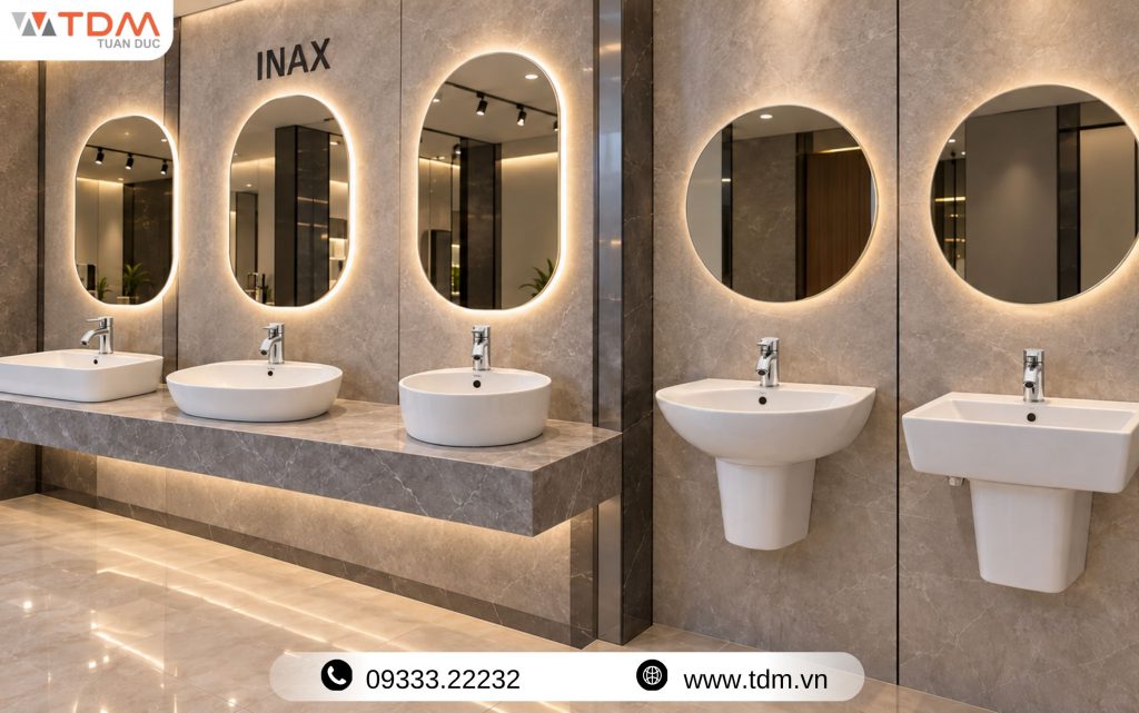 Thiết bị vệ sinh INAX hiện đại cho nhà phố tại khu vực Bà Rịa - Vũng Tàu