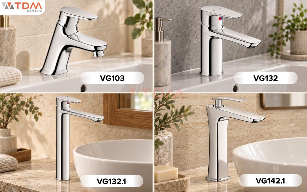 Vòi lavabo Viglacera chính hãng Việt Nam mạ Niken Crom